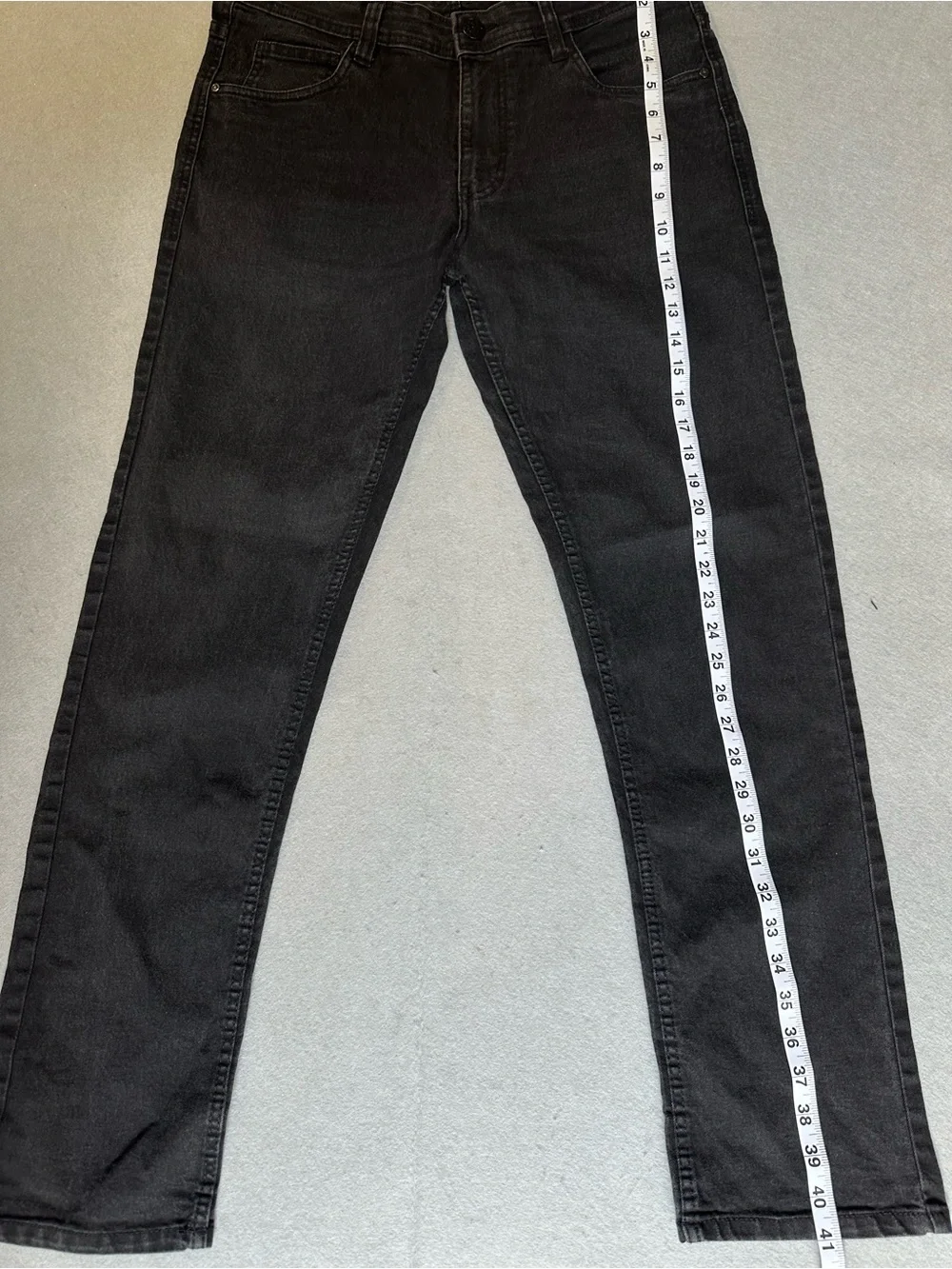 Slim Straight Men's Jeans in Black